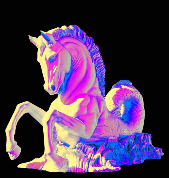 Caesars Palace Horse Infrared Holographic Sticker picture