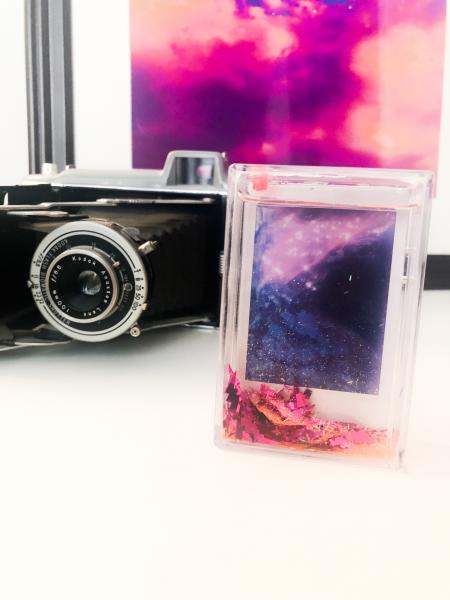 Polaroid Infrared Print- With Glitter Frame picture