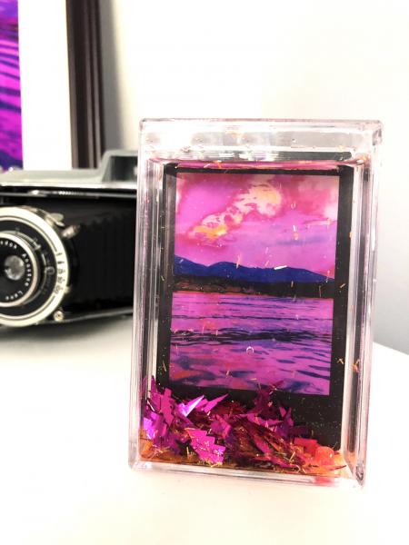 Polaroid Infrared Print- With Glitter Frame picture