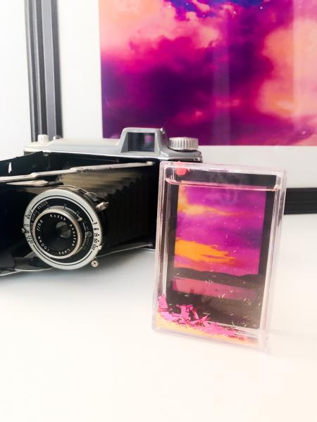 Polaroid Infrared Print- With Glitter Frame picture