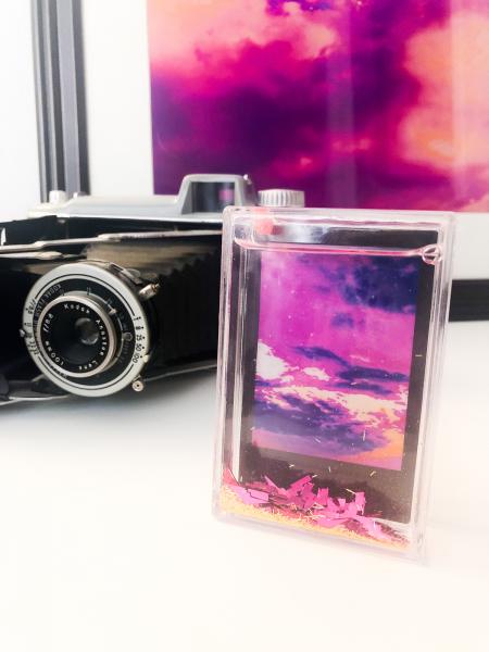 Polaroid Infrared Print- With Glitter Frame