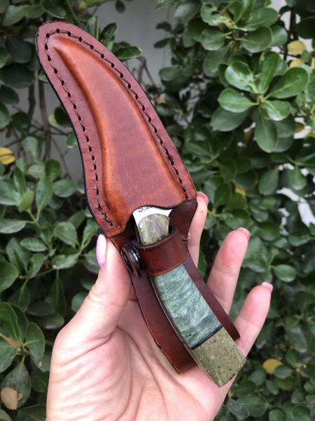 WYOMING JADE and LIZARD SKIN Sharpfinger