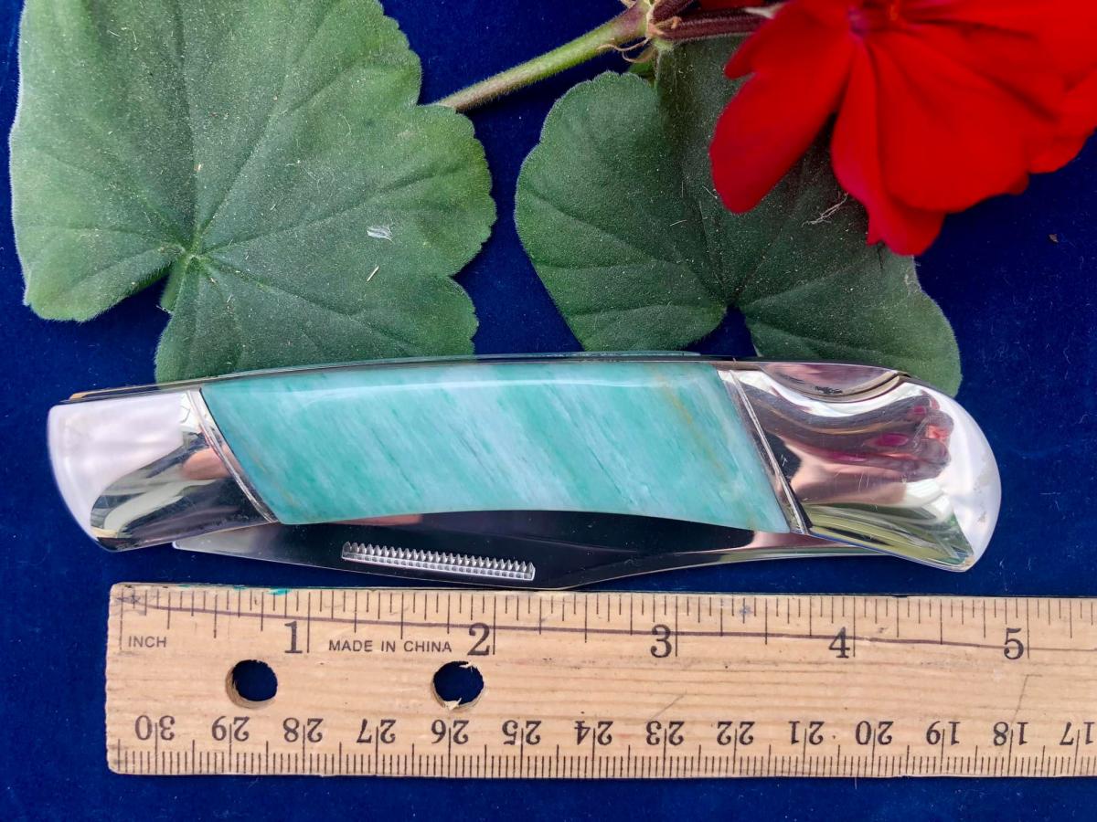 Wintergreen BANDED CALCITE Knife picture