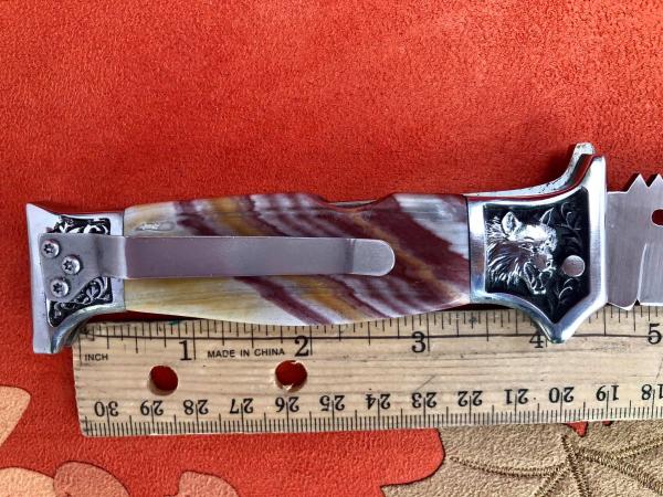 UTAH WONDERSTONE Stainless Steel Center Lock Tactical Knife