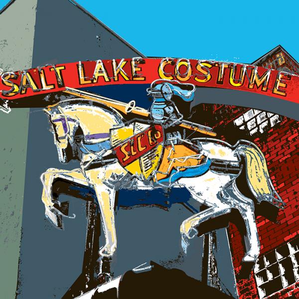 Salt Lake Costume  14x14 Pillow picture