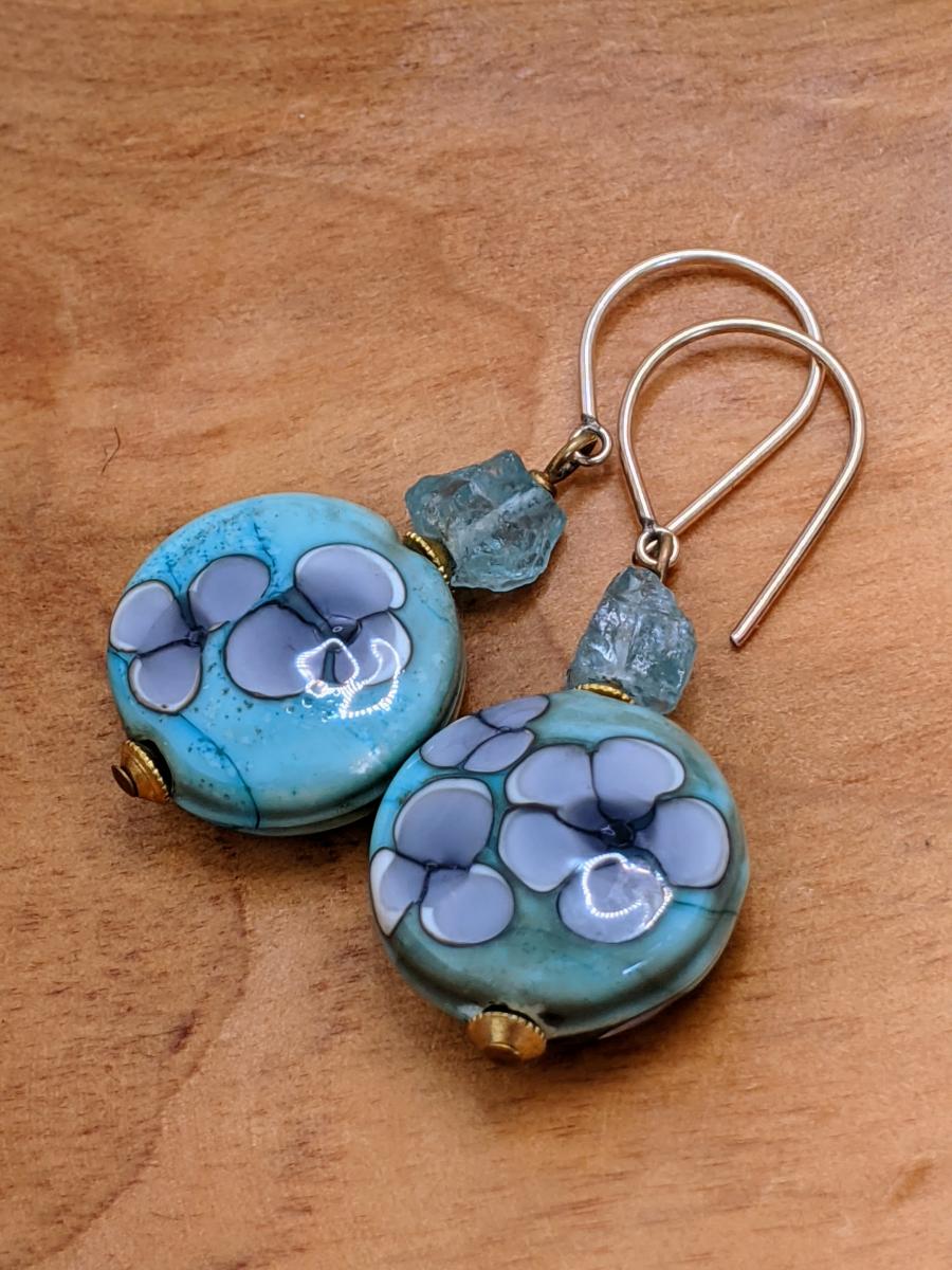 Winter Violets | Gold picture