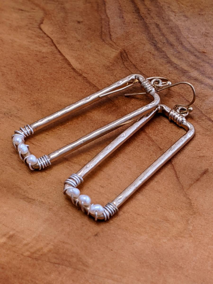 Wrapped Seed Pearls | Silver picture