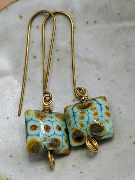 Turquoise Ikat | Brass picture