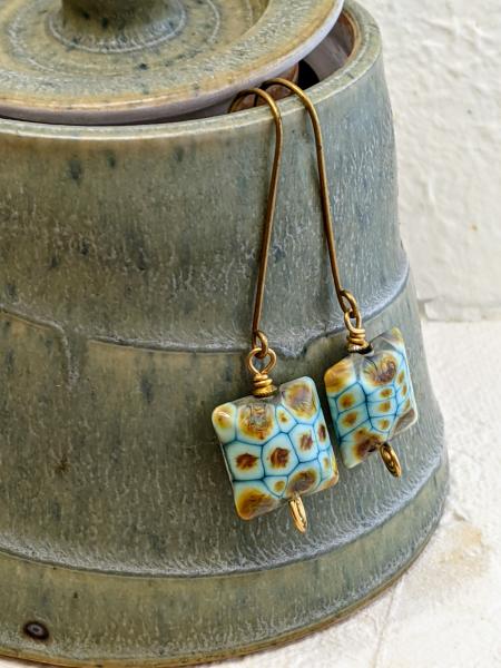 Turquoise Ikat | Brass picture