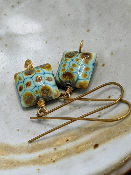 Turquoise Ikat | Brass picture