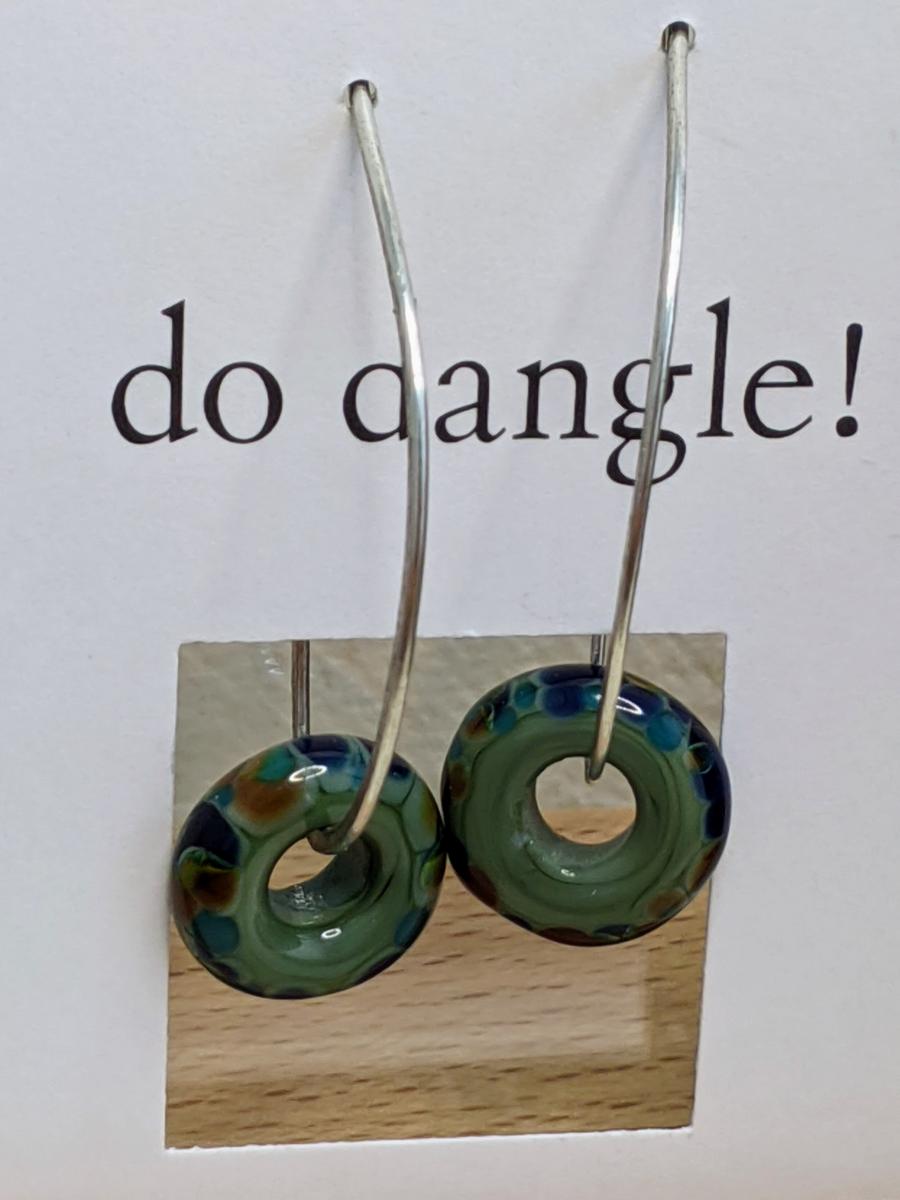 Dappled Blue Hoops | Silver picture