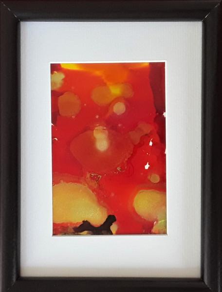 Holiday Shimmer alcohol ink painting