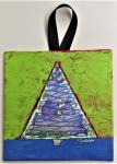 X-mas Tree Swirl mini canvas