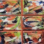 "Mixture" abstract mini canvas group