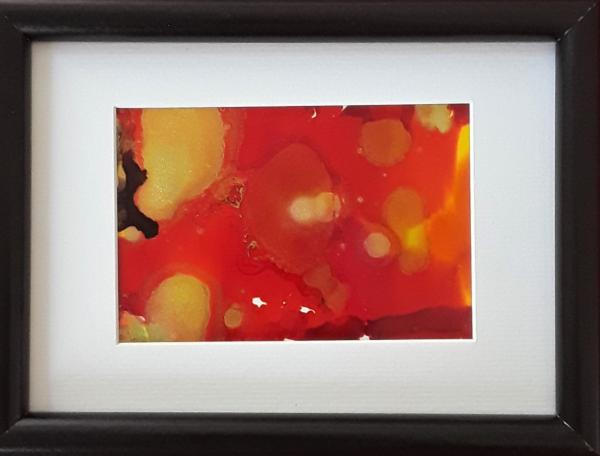 Holiday Shimmer alcohol ink painting picture