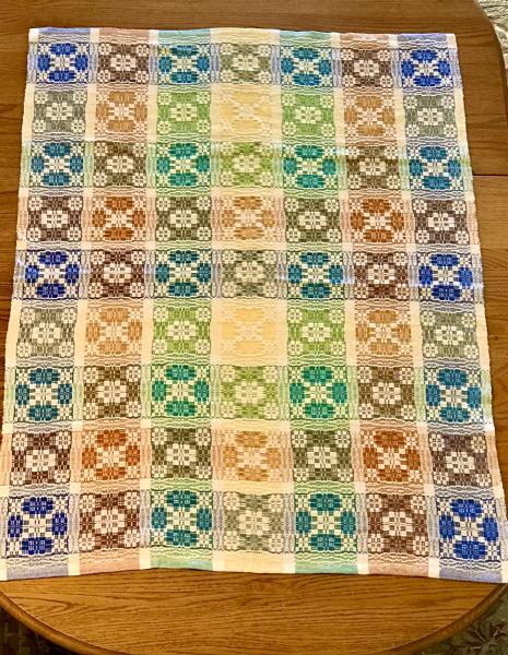 Handwoven Heirloom Baby Blanket (crib size) picture