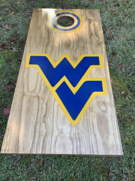 Epoxy Inlaid Corn Hole Boards picture