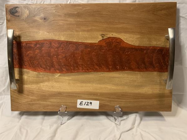 Epoxy River Cheeseboard with Handles