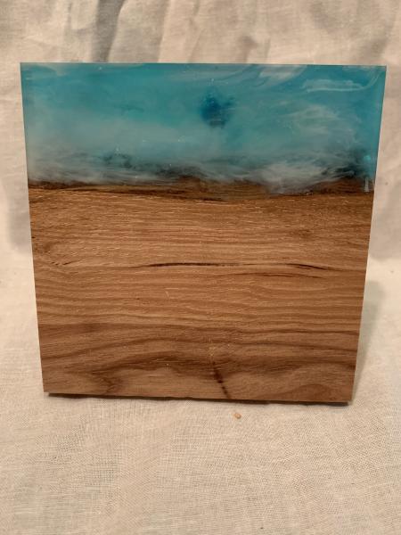 Wood and Epoxy Drink Coaster