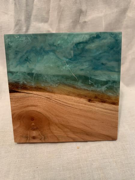 Wood and Epoxy Drink Coaster picture