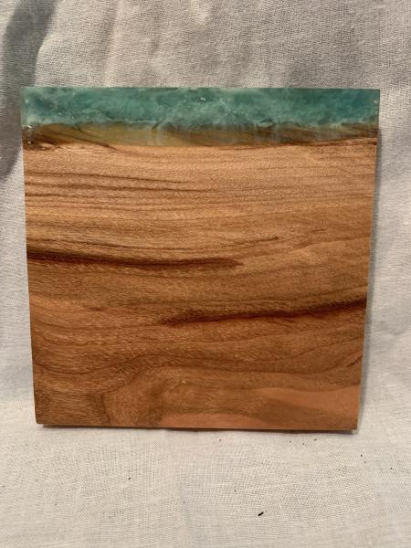 Wood and Epoxy Drink Coaster picture