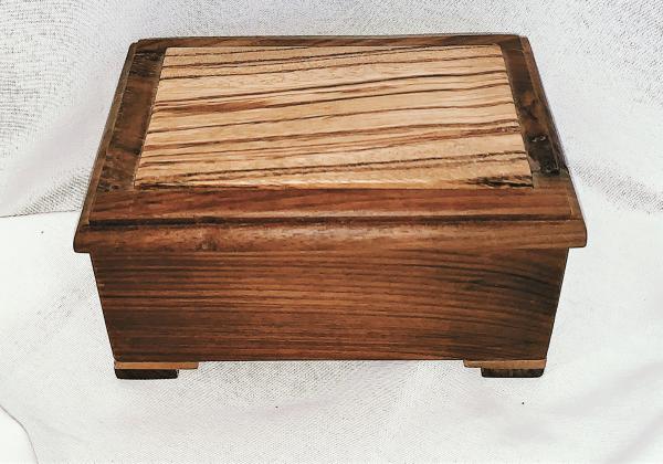 Footed Box with Zebrawood Top picture