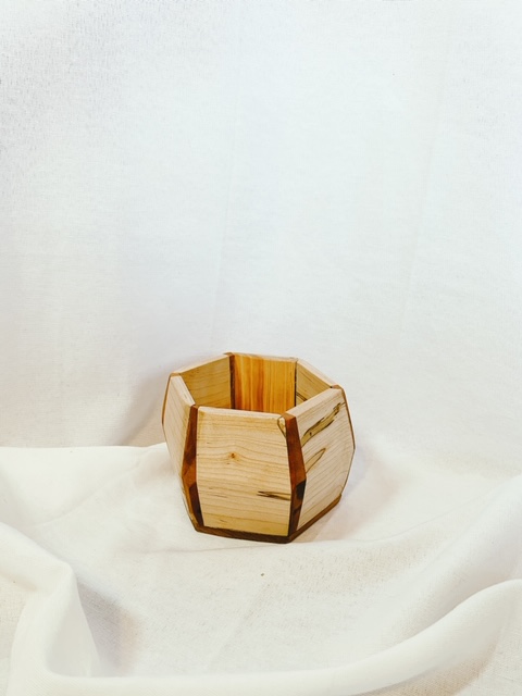 Hexagon Wood Bowl