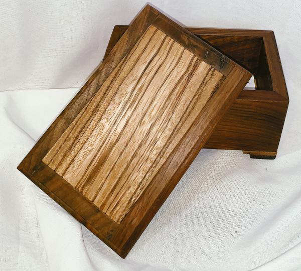 Footed Box with Zebrawood Top picture