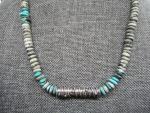 Silver Tube Bead Necklace