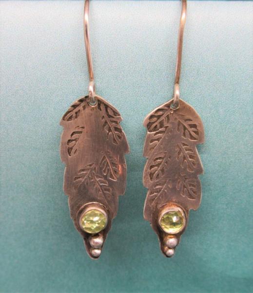 Leaf earrings picture