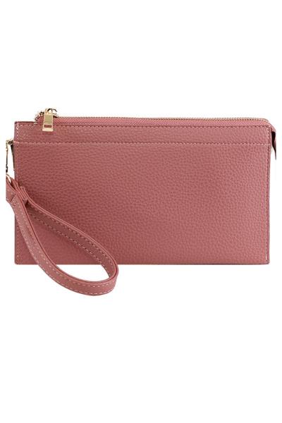 Abby Crossbody Handbag - Dark Pink