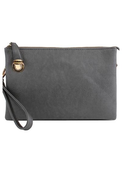 Chloe Twist Lock Handbag - Dark Grey