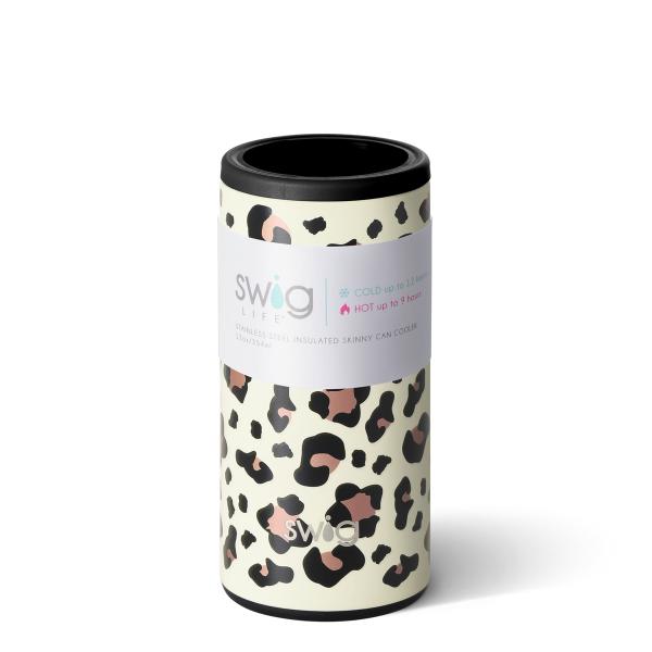 Swig 12oz Skinny Can Cooler - Luxy Leopard picture