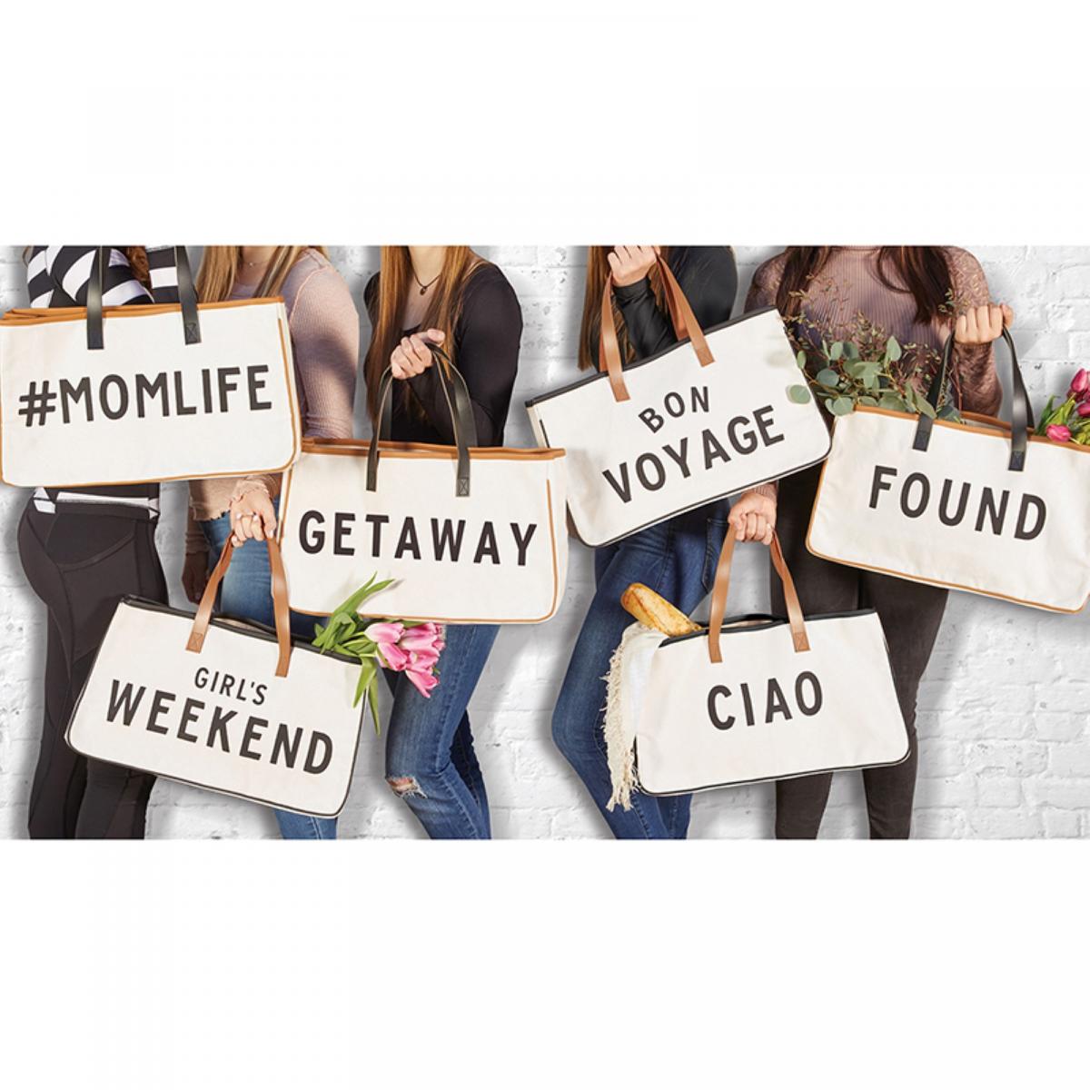 Hold Everything Canvas Tote - Peace Out picture