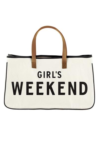 Hold Everything Canvas Tote - Girls Weekend picture