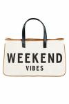 Hold Everything Canvas Tote - Weekend Vibes