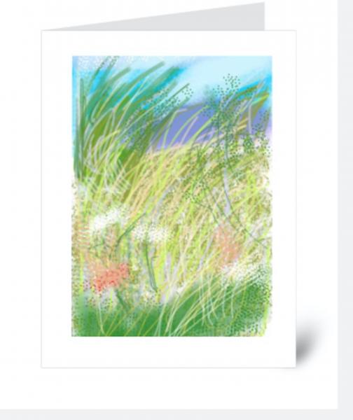 Sea Grass Note cards 5x7 pack of 5