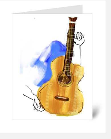 Guitar Notecards, 10 notecards picture