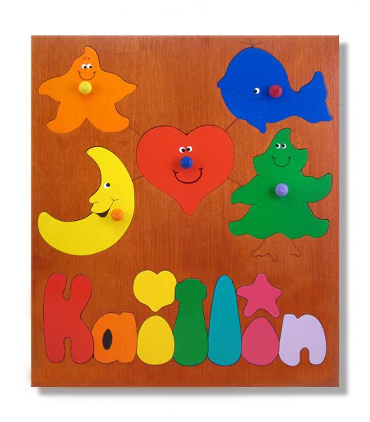 "Heart Shapes Puzzle" (Order as a Stock Puzzle, Name Puzzle or Name Puzzle Table) picture