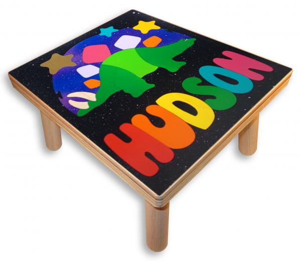 "Stegosaurus Dinosaur Puzzle" (Order as a Stock Puzzle, Name Puzzle or Name Puzzle Stool) picture