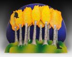 "3-Layer Moonlit Aspen Grove" Sculpture Puzzle