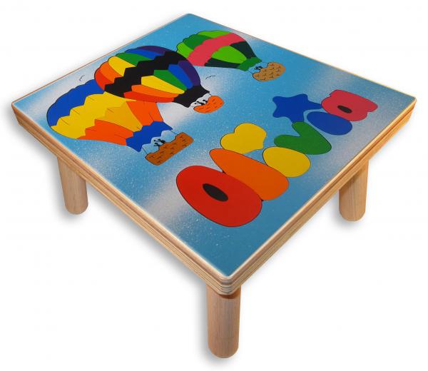 "Hot Air Balloon Puzzle" (Order as a Stock Puzzle, Name Puzzle or Name Puzzle Stool) picture