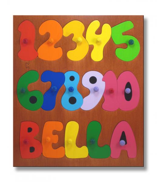 "Numbers/ Counting Puzzle" (Order as a Stock Puzzle, Name Puzzle or Name Puzzle Stool) picture