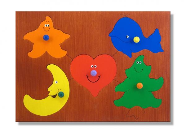 "Heart Shapes Puzzle" (Order as a Stock Puzzle, Name Puzzle or Name Puzzle Table)