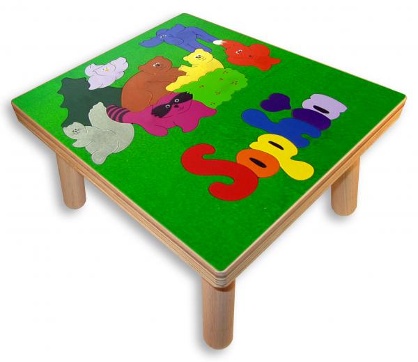 "Woodland Forest Animals Puzzle" (Order as a Stock Puzzle, Name Puzzle or Name Puzzle Stool) picture