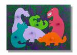 "Dinosaur Puzzle" (Order as a Stock Puzzle, Name Puzzle or Name Puzzle Stool)