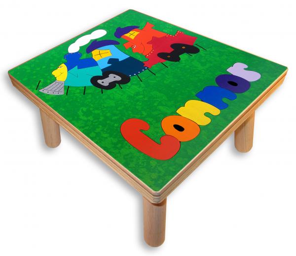 "Wooden Train Puzzle" (Order as a Stock Puzzle, Name Puzzle or Name Puzzle Stool) picture