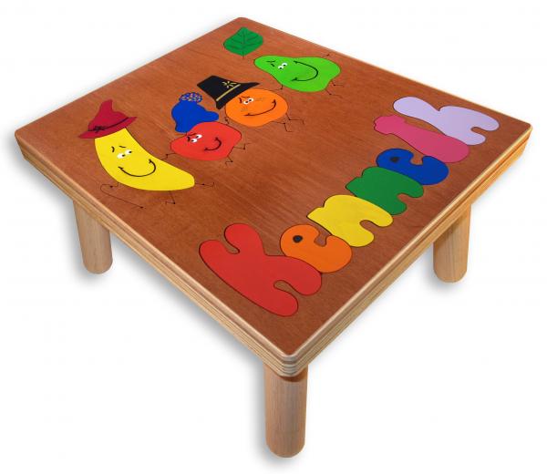 "Dancing Fruit Puzzle" (Order as a Stock Puzzle, Name Puzzle or Name Puzzle Stool) picture