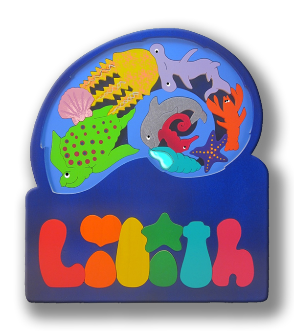 "2 Layer Nautilus Tide Puzzle" (Order as a Stock Puzzle or Name Puzzle) picture