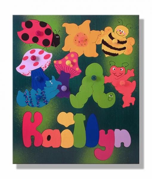 "Bugs, Worms and Insects Puzzle" (Order as a Stock Puzzle, Name Puzzle or Name Puzzle Stool) picture